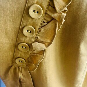 Anthropologie gold skirt - true color reflected in first image